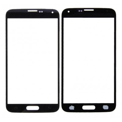 Replacement Front Glass For Samsung Galaxy S5 G900 Black By - Maxbhi Com