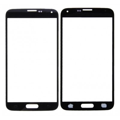 Replacement Front Glass For Samsung Galaxy S5 Smg900f Black By - Maxbhi Com