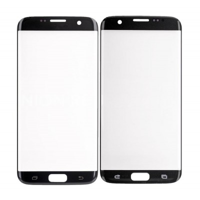 Replacement Front Glass For Samsung Galaxy S7 Edge Black By - Maxbhi Com