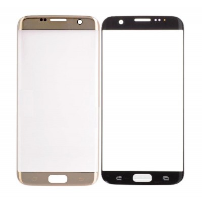 Replacement Front Glass For Samsung Galaxy S7 Edge Gold By - Maxbhi Com