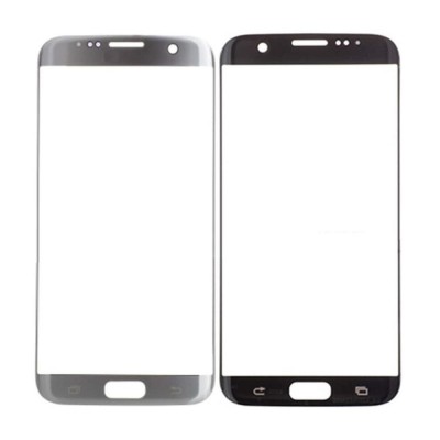 Replacement Front Glass For Samsung Galaxy S7 Edge Silver By - Maxbhi Com