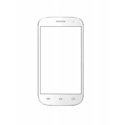 Replacement Front Glass For Celkon A107 White By - Maxbhi.com