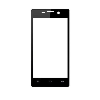 Replacement Front Glass For Gionee Ctrl V4 Black By - Maxbhi.com