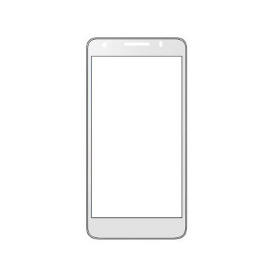 Replacement Front Glass For Intex Cloud M6 White By - Maxbhi.com