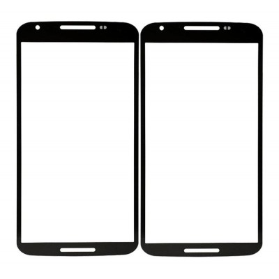 Replacement Front Glass For Motorola Nexus 6 Black By - Maxbhi Com