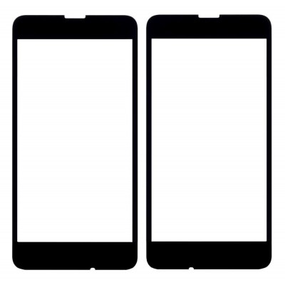 Replacement Front Glass For Nokia Lumia 630 3g Black By - Maxbhi Com