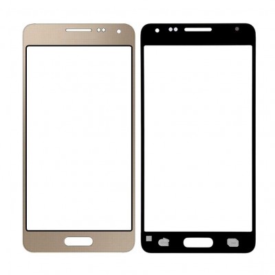 Replacement Front Glass For Samsung Galaxy Alpha Gold By - Maxbhi Com