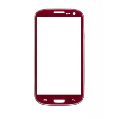 Replacement Front Glass For Samsung Galaxy S3 I9300 64gb Red By - Maxbhi.com