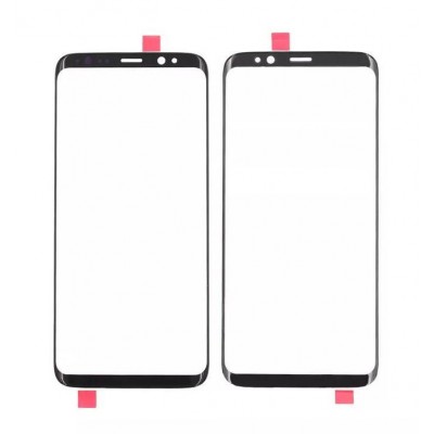 Replacement Front Glass For Samsung Galaxy S8 Black By - Maxbhi Com