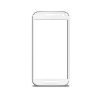 Replacement Front Glass For Motorola Moto G Turbo White By - Maxbhi.com