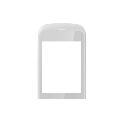 Replacement Front Glass For Nokia C202 Touch And Type White By - Maxbhi.com