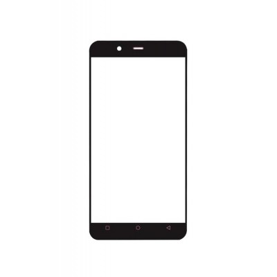 Replacement Front Glass For Gionee P5 Mini Black By - Maxbhi.com