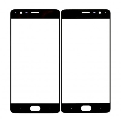 Replacement Front Glass For Oneplus 3 Black By - Maxbhi Com