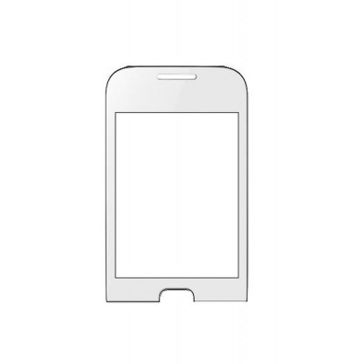 Replacement Front Glass For Samsung Rex 60 C3310r With Single Sim White By - Maxbhi.com