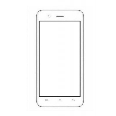 Replacement Front Glass For Lava Iris Atom 2 White By - Maxbhi.com