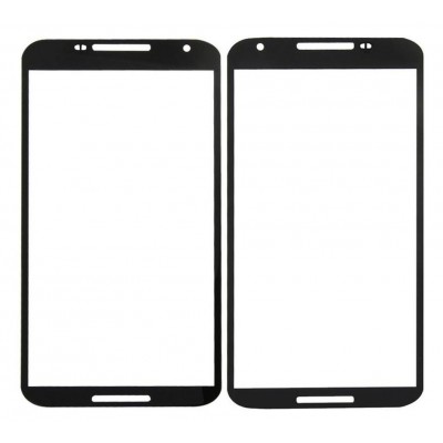 Replacement Front Glass For Google Nexus 6 64gb Black By - Maxbhi Com