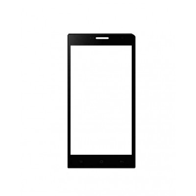 Replacement Front Glass For Karbonn Titanium Dazzle 3 S204 Black By - Maxbhi.com