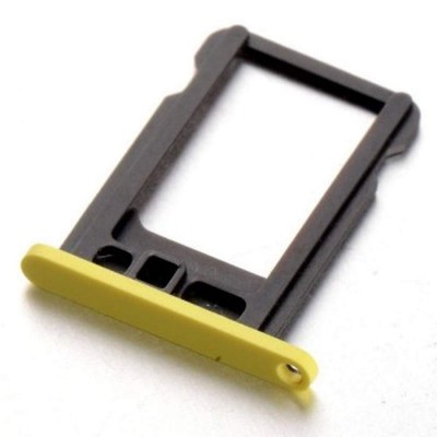 SIM Card Holder Tray for Apple iPhone 5c - Yellow