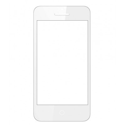 Replacement Front Glass For Intex Aqua Y2 Power White By - Maxbhi.com