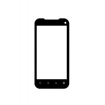 Replacement Front Glass For Karbonn A9 Black By - Maxbhi.com