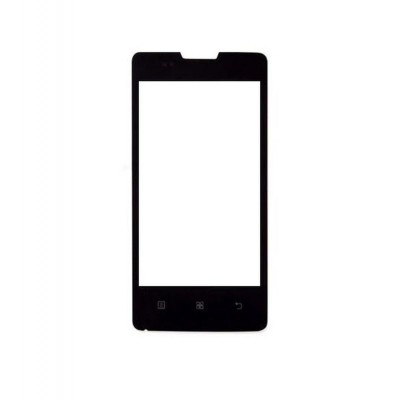 Replacement Front Glass For Lenovo A600e Black By - Maxbhi.com