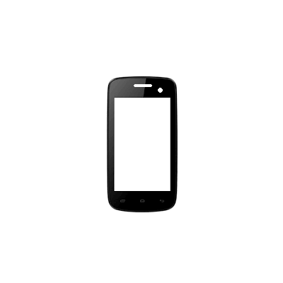 Replacement Front Glass For Micromax Canvas Engage A091 Black By - Maxbhi.com