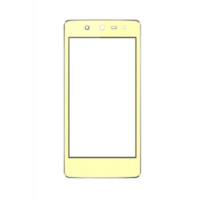 Replacement Front Glass For Micromax Canvas Selfie 3 Q348 Yellow By - Maxbhi.com
