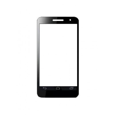 Replacement Front Glass For Panasonic P51 Black By - Maxbhi.com