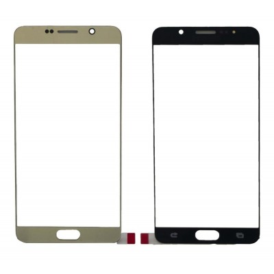 Replacement Front Glass For Samsung Galaxy Note 5 Gold By - Maxbhi Com