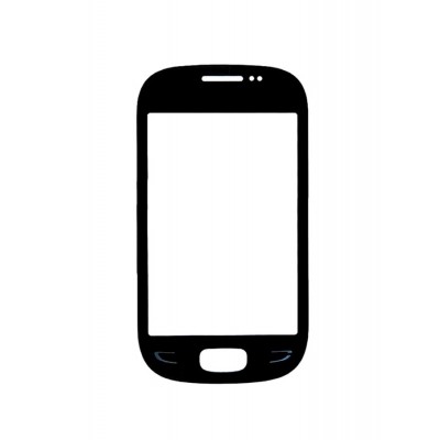 Replacement Front Glass For Samsung Rex 90 S5292 Black By - Maxbhi.com