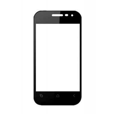 Replacement Front Glass For Videocon A15 Plus Black By - Maxbhi.com