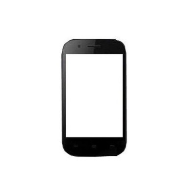 Replacement Front Glass For Intex Cloud X5 Black By - Maxbhi.com