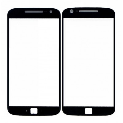 Replacement Front Glass For Motorola Moto G4 Plus Black By - Maxbhi Com