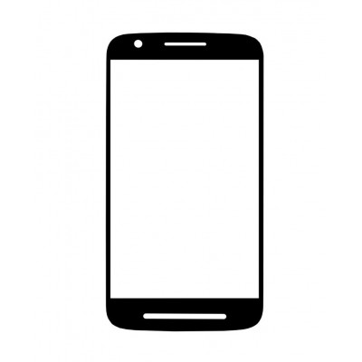 Replacement Front Glass For Motorola Moto G Turbo Edition Black By - Maxbhi.com