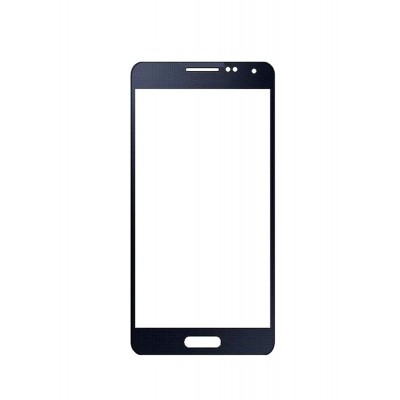 Replacement Front Glass For Samsung Galaxy Alpha S801 Black By - Maxbhi.com