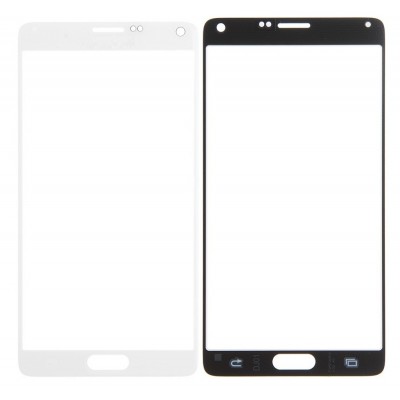 Replacement Front Glass For Samsung Galaxy Note 4 Cdma White By - Maxbhi Com