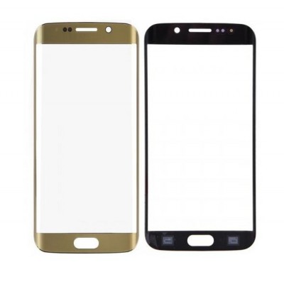 Replacement Front Glass For Samsung Galaxy S6 Edge Plus Gold By - Maxbhi Com
