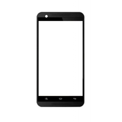 Replacement Front Glass For Celkon Millennia Me Q54 Black By - Maxbhi.com