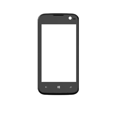 Replacement Front Glass For Lava Iris Win1 Black By - Maxbhi.com