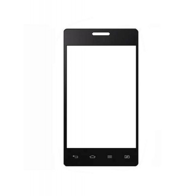 Replacement Front Glass For Lg Optimus L5 Dual E615 Black By - Maxbhi.com