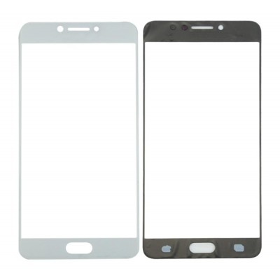 Replacement Front Glass For Samsung Galaxy C7 Pro White By - Maxbhi Com