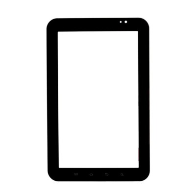 Replacement Front Glass For Samsung P1010 Galaxy Tab Wifi Black By - Maxbhi.com