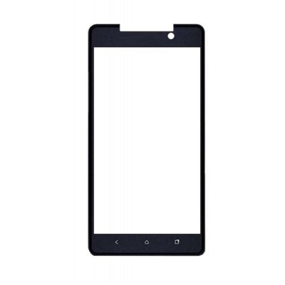 Replacement Front Glass For Iberry Auxus Nuclea N1 Black By - Maxbhi.com