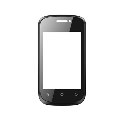 Replacement Front Glass For Intex Cloud X3 Black By - Maxbhi.com
