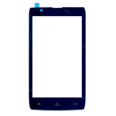 Replacement Front Glass For Intex Cloud Y4 Plus Black By - Maxbhi Com