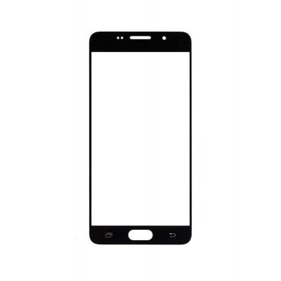 Replacement Front Glass For Samsung Galaxy A3 2016 Black By - Maxbhi.com