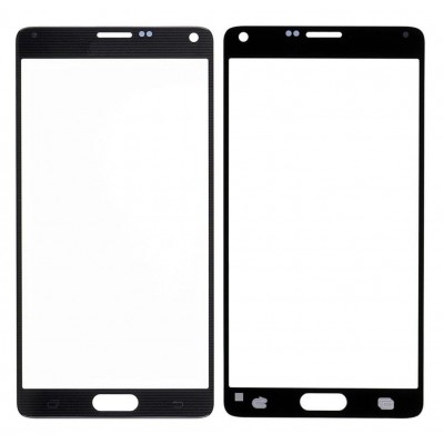 Replacement Front Glass For Samsung Galaxy Note 4 Duos Black By - Maxbhi Com