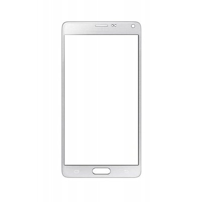 Replacement Front Glass For Samsung Galaxy Note 4 Duos Smn9100 White By - Maxbhi.com