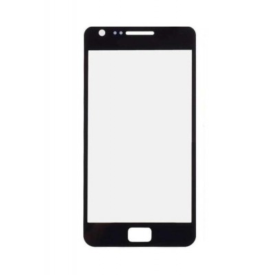 Replacement Front Glass For Samsung Galaxy S2 Plus Black By - Maxbhi.com
