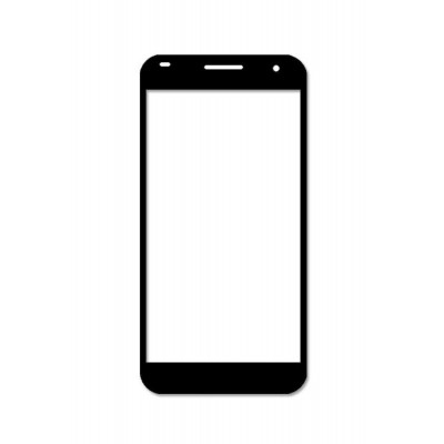Replacement Front Glass For Huawei Ascend G7l03 Black By - Maxbhi.com